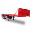 Container Carrying Flat Deck Flatbed Truck Semi Trailer