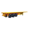 Container Carrying Flat Deck Flatbed Truck Semi Trailer