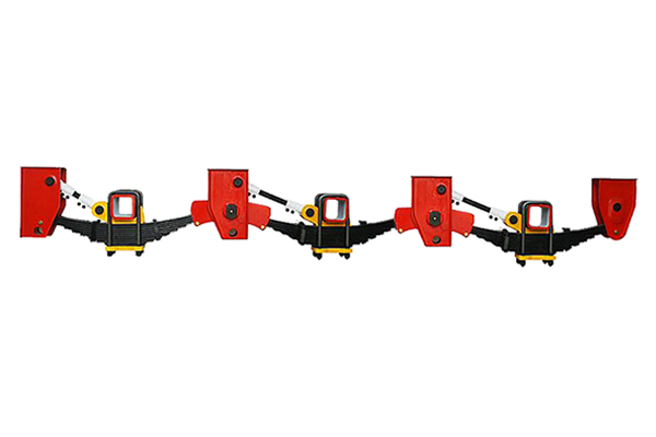 Tri-Axle Underslung Suspension with Ten Leaf Springs