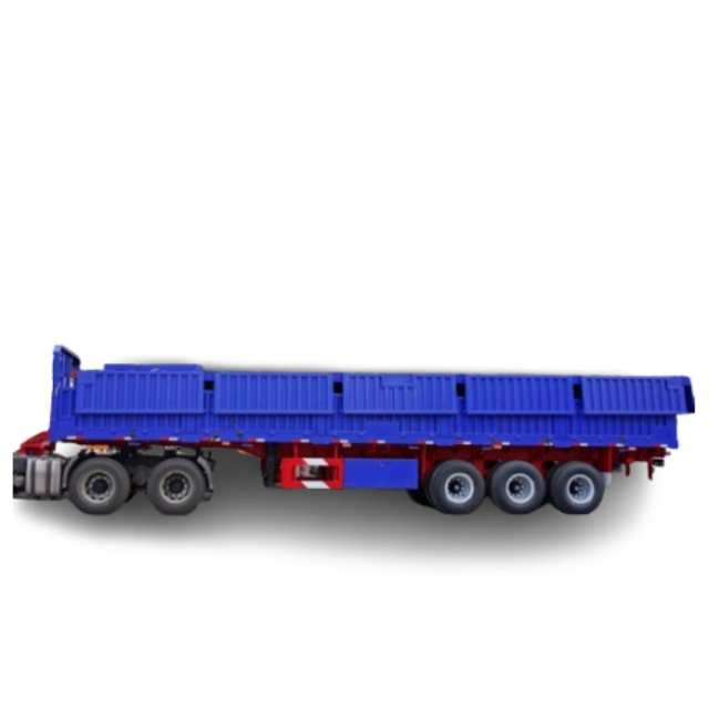 China Factory Sale Bulk Cargo Transport Side Wall 3 Axles Cargo Semi Vehicle Trailer