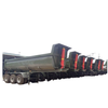 3 Axle U Shape/Type Dump/Tipper/Tipping Semi Trailer for Construction Waste/Sand Transport